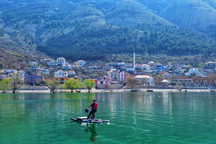 Lake Shkodra Boat Cruise and Water Biking and Cultural Visits